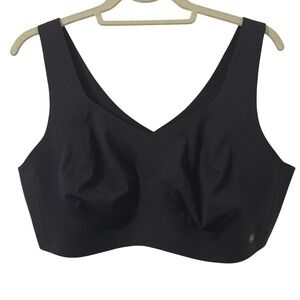 Honeylove Liftwear V-Neck Bra Black 2X 42C 42D Seamless Wire-Free (No Pads Incl)